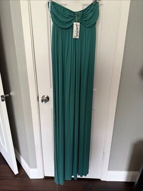 NWT RACHEL PALLY Strapless Emerald Green Maxi Dress